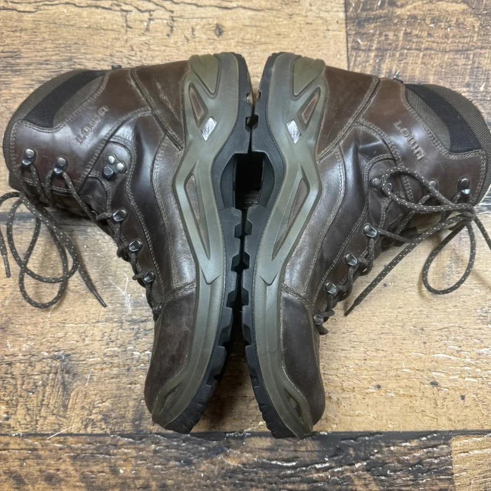 LOT 2 Lowa Renegade II LL Lo Men's Hiking Boots Brown Leather Size US‎ 12 EU 46